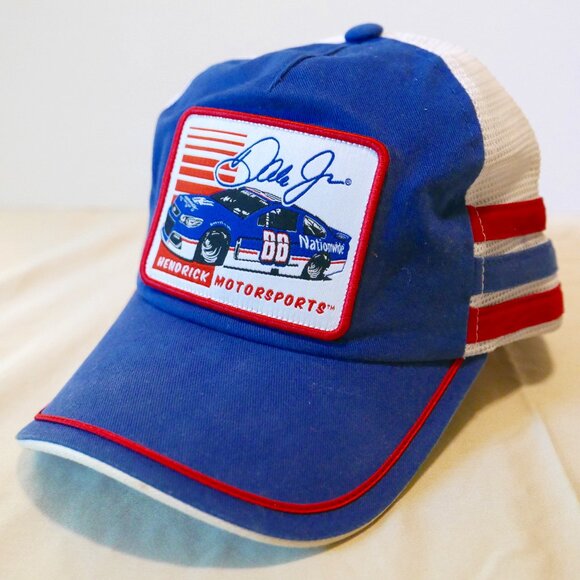 2017 Dale Earnhardt Jr Darlington Throwback Blue Patch Hat - Picture 1 of 5